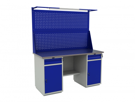 Верстак PROFI W (1600 WD2/WD2 2 экрана с освещением)